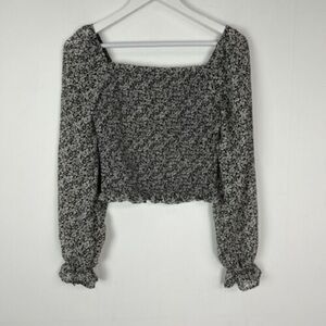 Japna Monochrome Floral Blouse